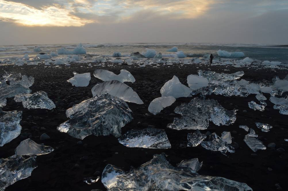 Diamond beach in Iceland