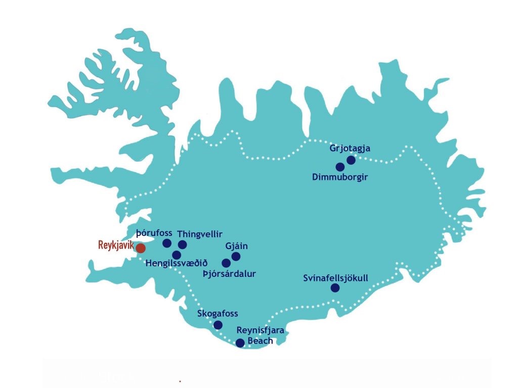 Lieux de tournage de Game of Thrones en Islande Le pricipal lieu de tournage de game of thrones : l'Islande