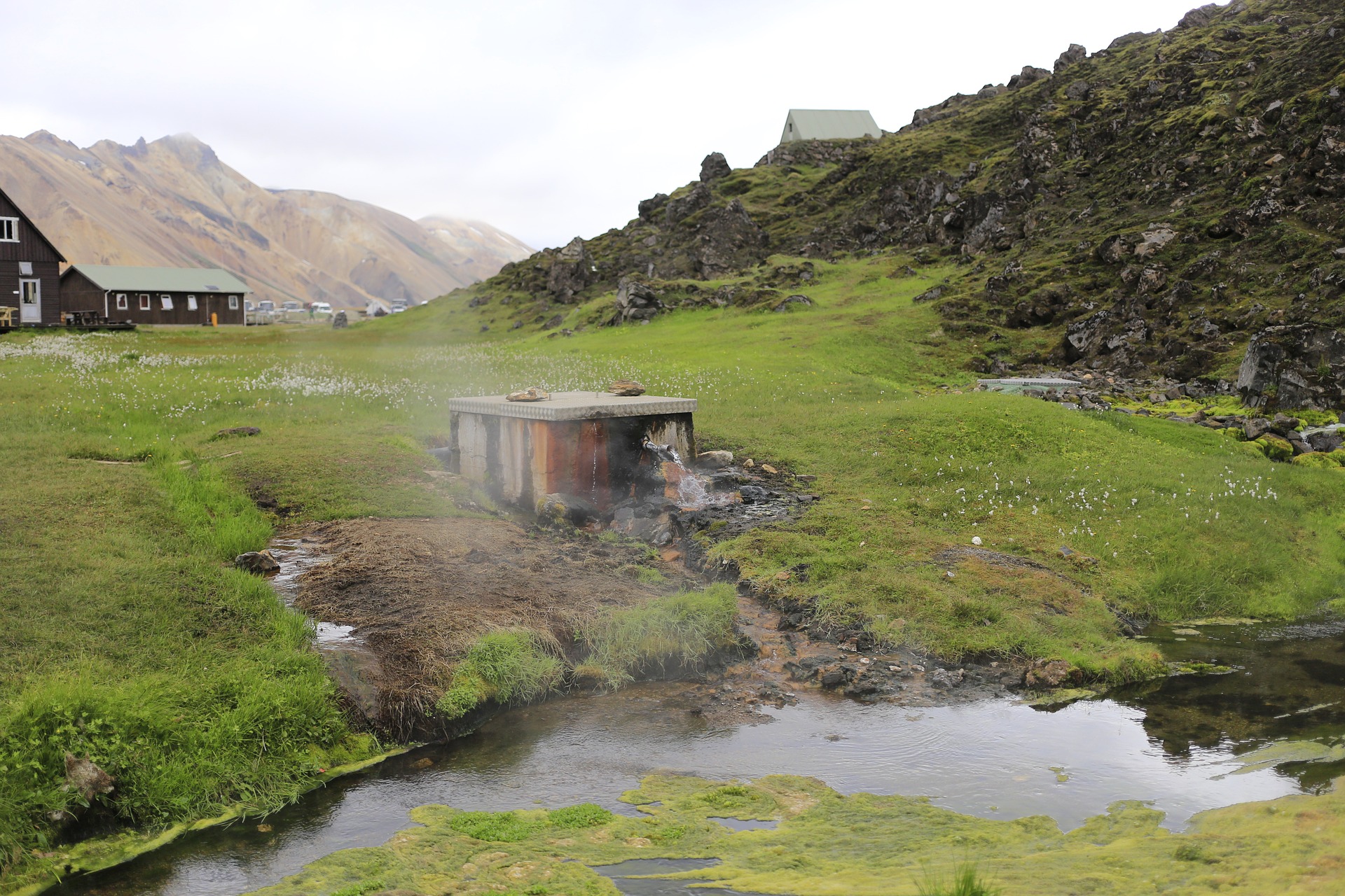 Hot spring in Iceland