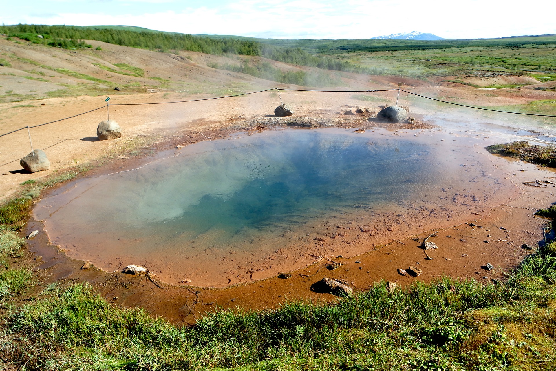 Hot spring at Geysir in Iceland