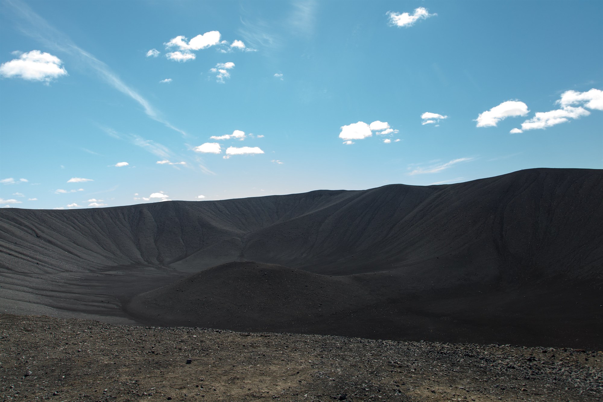 Hverfjall volcano in Iceland
