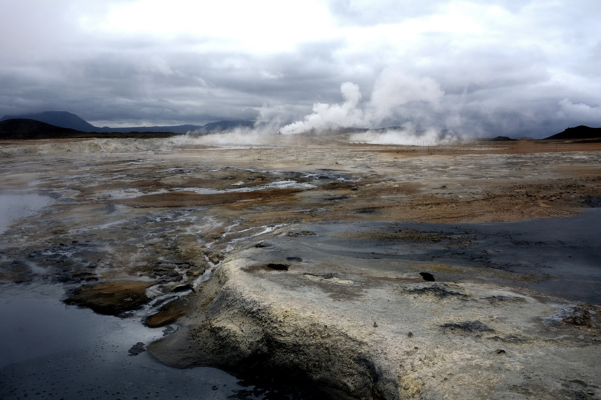 Hverir geothermal area in Iceland