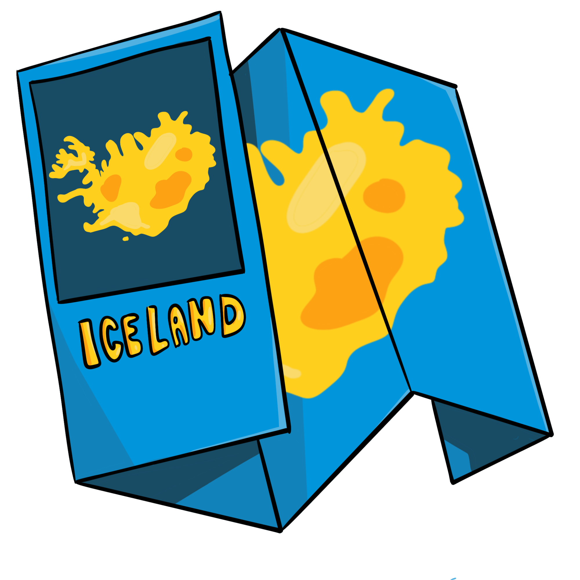 Carte de l'Islande