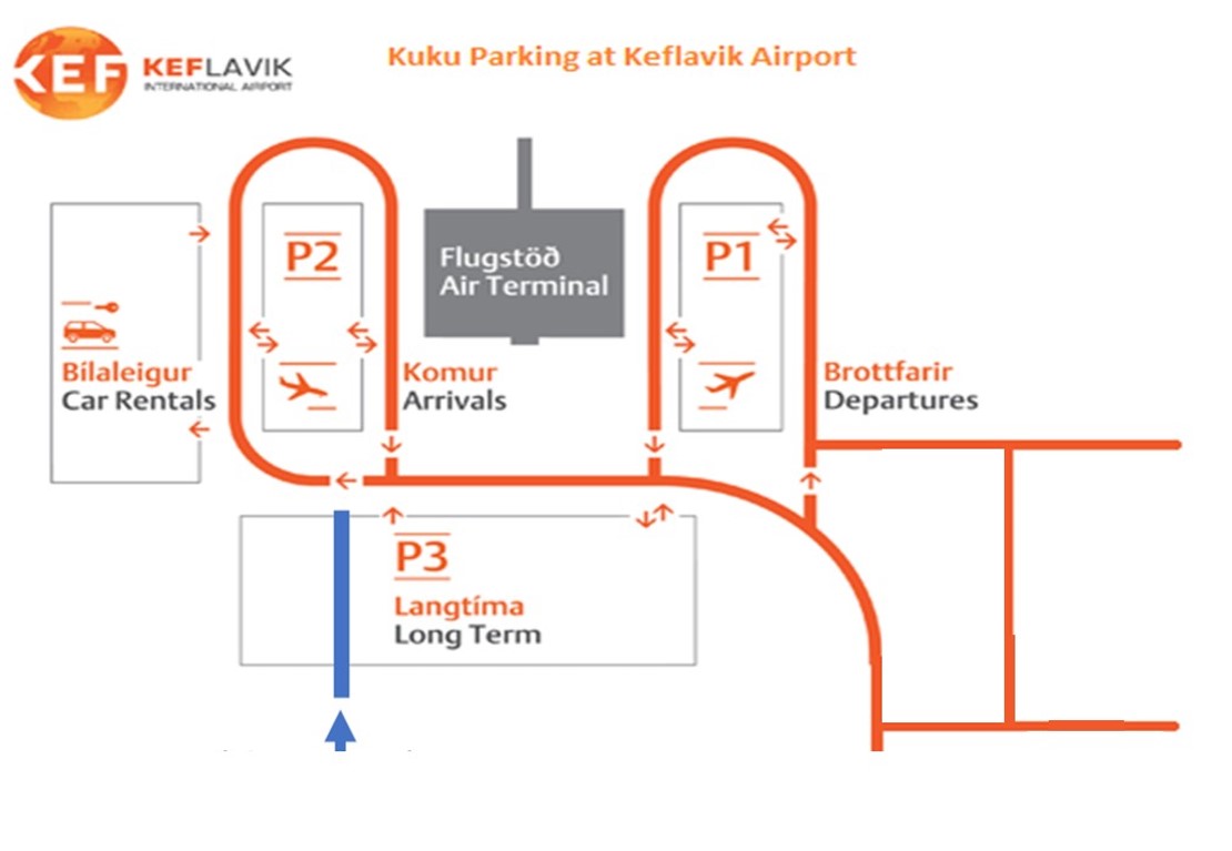 Kuku Keflavik International Airport drop off location