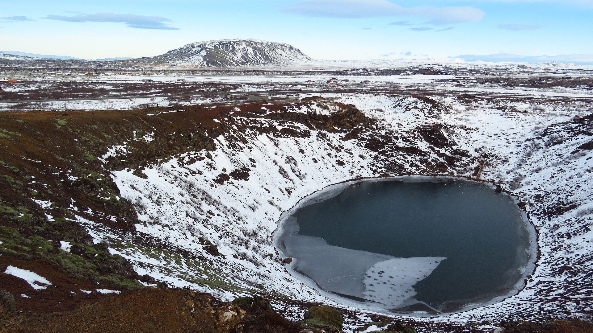 Kerid crater in Iceland