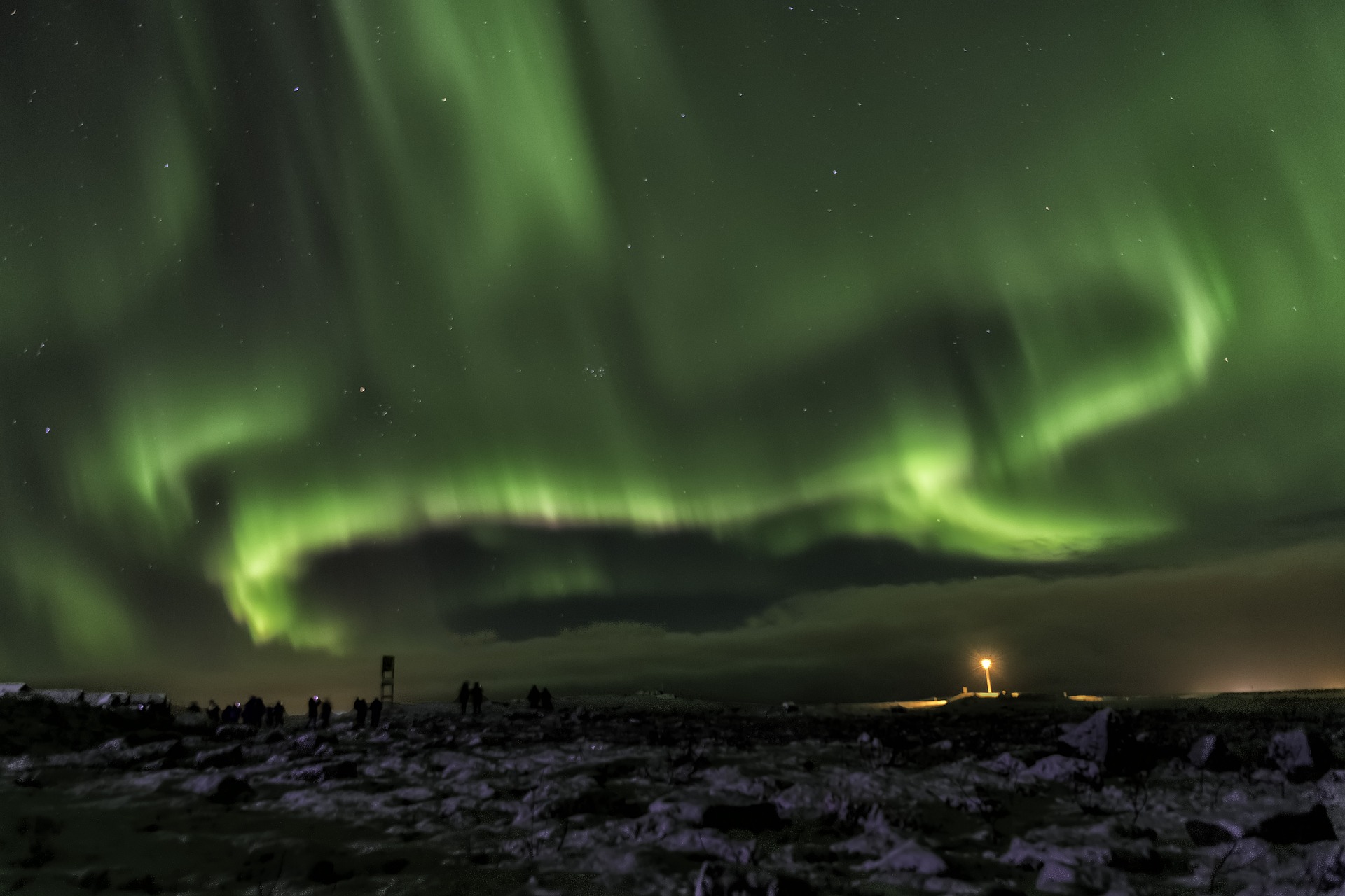 Northern Lights dancing in Iceland