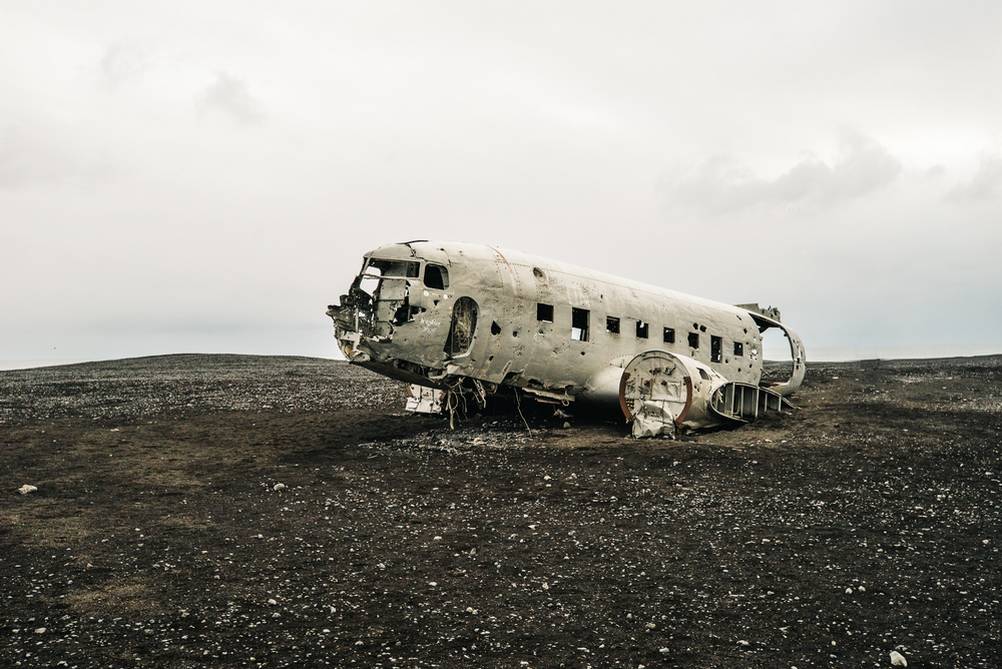 Solheimasandur plane wreck in Iceland